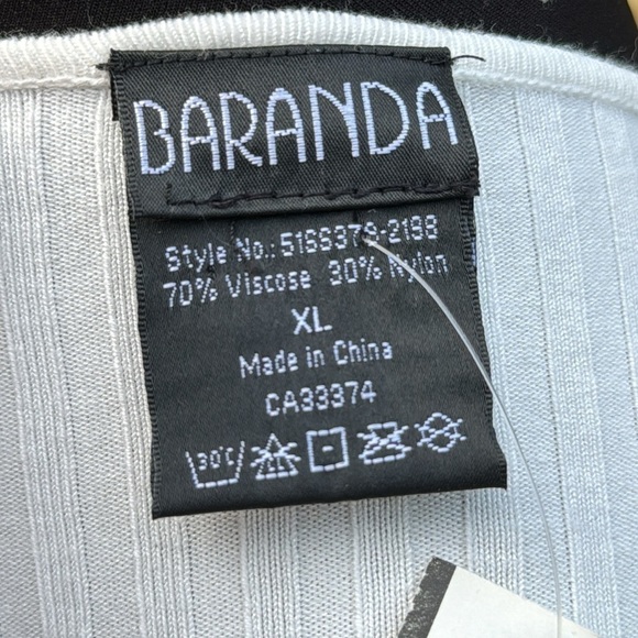 Baranda surplice ribbed knit top, size XL - Picture 5 of 6